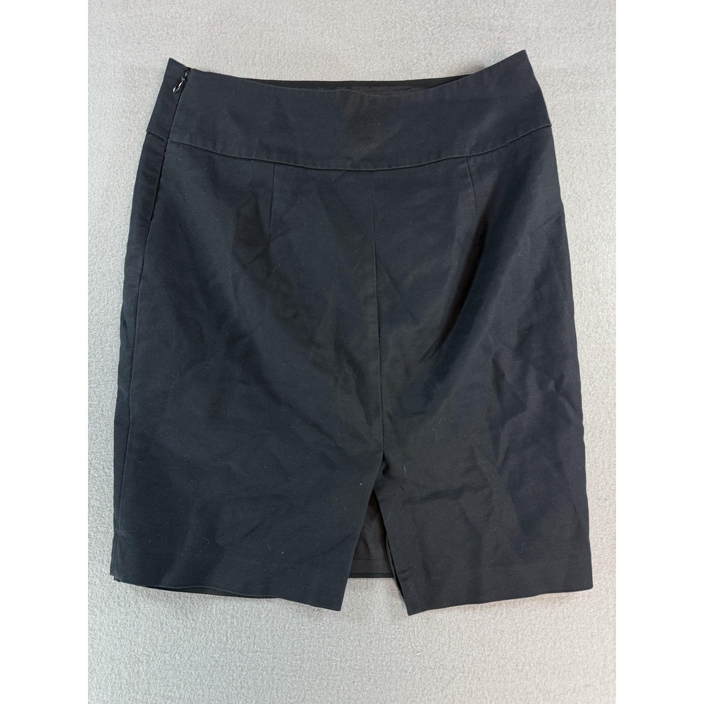Banana Republic Skirt Womens‎ 4 Black Stretch Pencil Knee Length Workwear